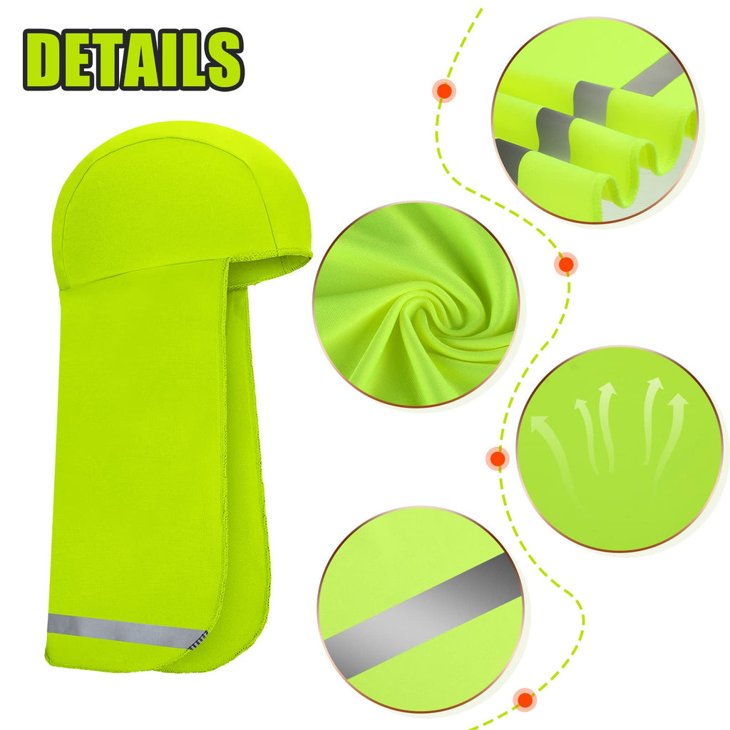 4-Piece Reflective Cooling Skull Caps with Neck Sun Shade