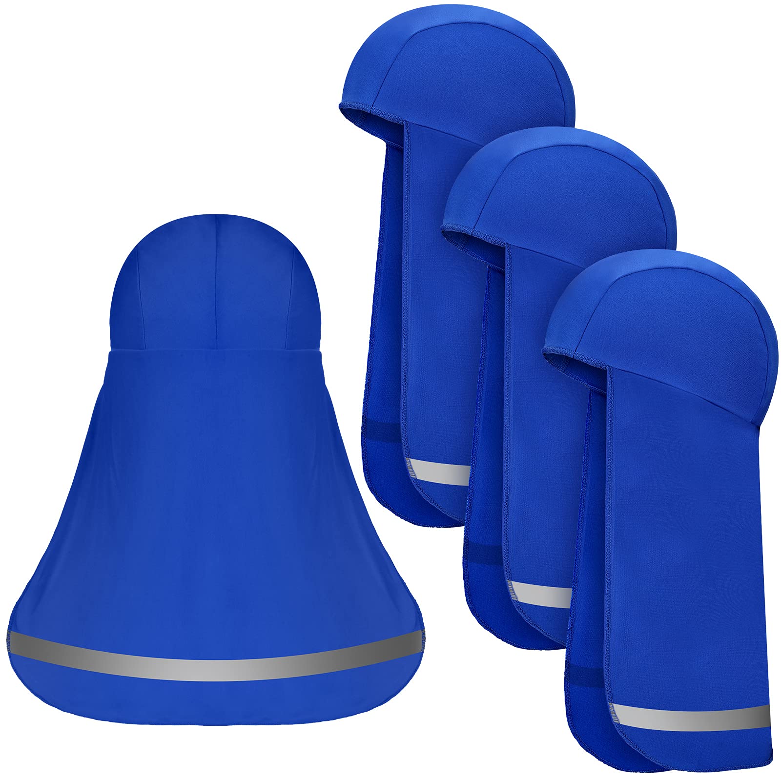 4-Piece Reflective Cooling Skull Caps with Neck Sun Shade
