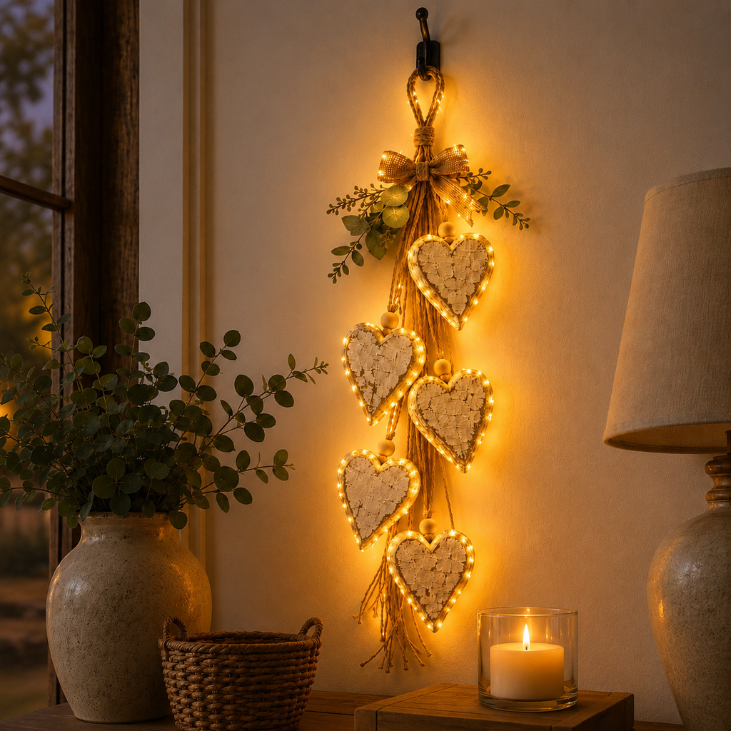 🤎 Hanging Heart Wall Decor