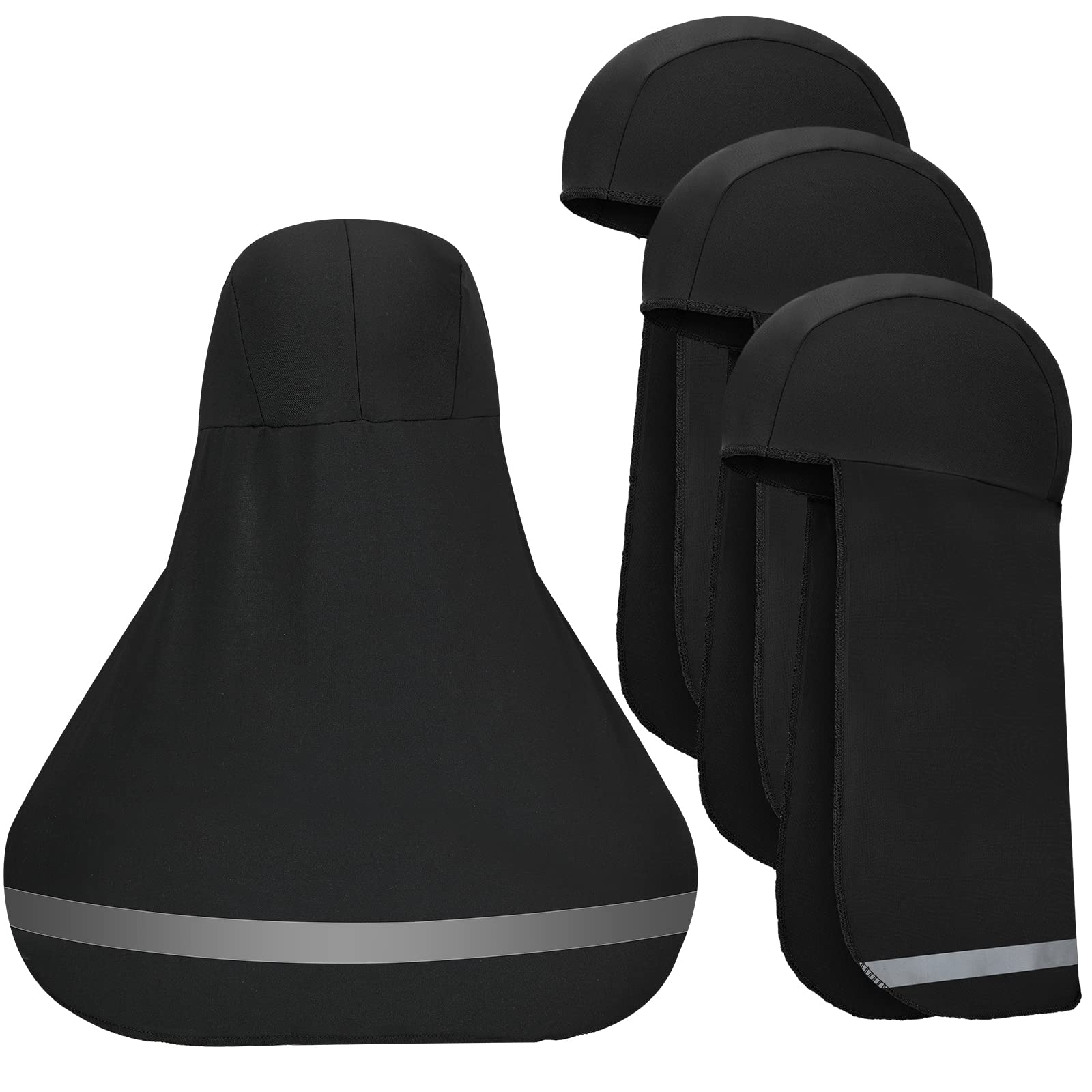 4-Piece Reflective Cooling Skull Caps with Neck Sun Shade